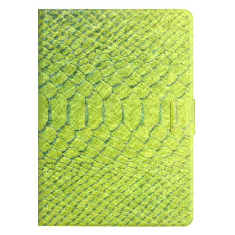 For Amazon Kindle Fire HD 10 2019/2017/2015 Solid Color Crocodile Texture Leather Smart Tablet Case(Green) - Amazon by PMC TechLife | Online Shopping South Africa | PMC TechLife | Buy Now Pay Later Mobicred