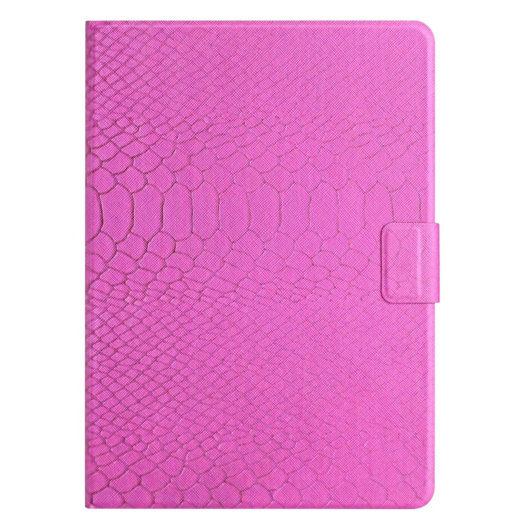 For Huawei MatePad T 10s Solid Color Crocodile Texture Leather Tablet Case(Rose Red) - Huawei by PMC TechLife | Online Shopping South Africa | PMC TechLife | Buy Now Pay Later Mobicred