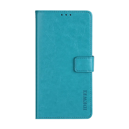 For Oukitel C19 Pro idewei Crazy Horse Texture Leather Phone Case(Sky Blue) - More Brand by idewei | Online Shopping South Africa | PMC Jewellery | Buy Now Pay Later Mobicred