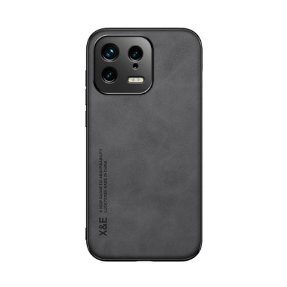 For Xiaomi 13 Skin Feel Magnetic Leather Back Phone Case(Dark Grey) - Xiaomi Cases by PMC Jewellery | Online Shopping South Africa | PMC Jewellery | Buy Now Pay Later Mobicred