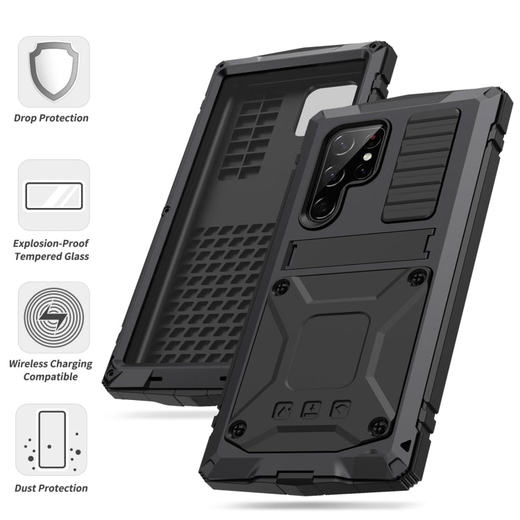 For Samsung Galaxy S23 Ultra 5G R-JUST Life Waterproof Dustproof Shockproof Phone Case(Black) - Galaxy S23 Ultra 5G Cases by R-JUST | Online Shopping South Africa | PMC Jewellery