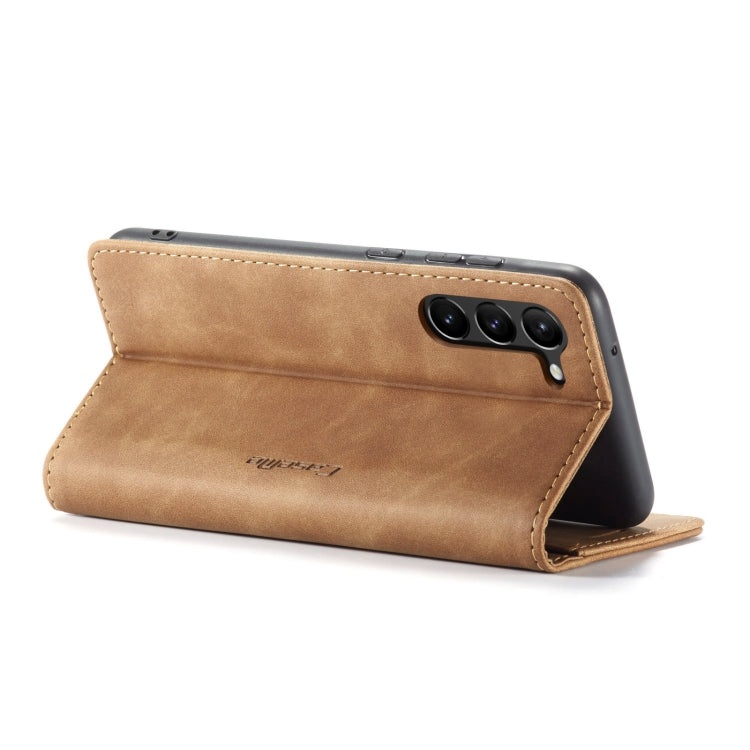 For Samsung Galaxy S23+ 5G CaseMe 013 Multifunctional Horizontal Flip Leather Phone Case(Brown) - Galaxy S23+ 5G Cases by CaseMe | Online Shopping South Africa | PMC Jewellery | Buy Now Pay Later Mobicred