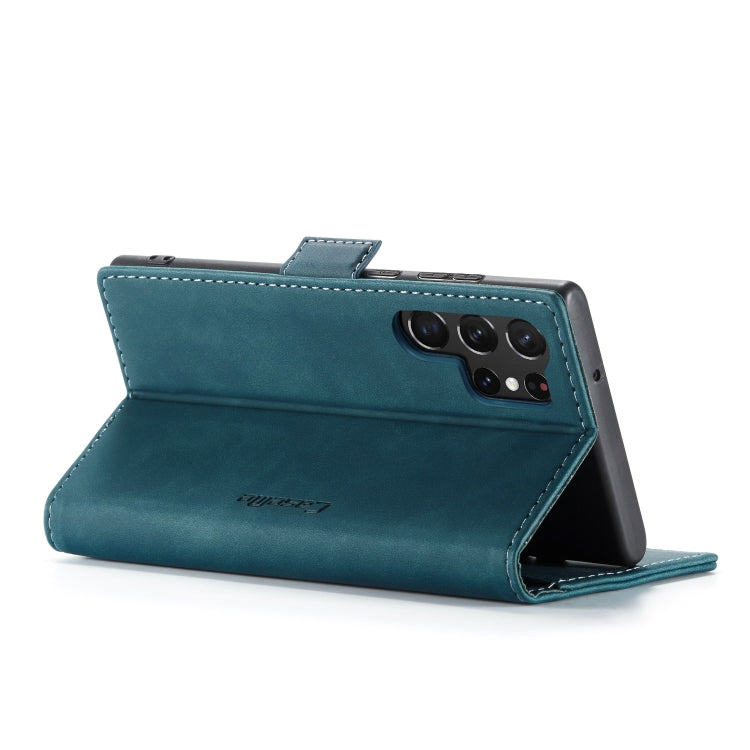 For Samsung Galaxy S23 Ultra 5G CaseMe 013 Multifunctional Horizontal Flip Leather Phone Case(Blue) - free shipping - PMC Jewellery - Order now!