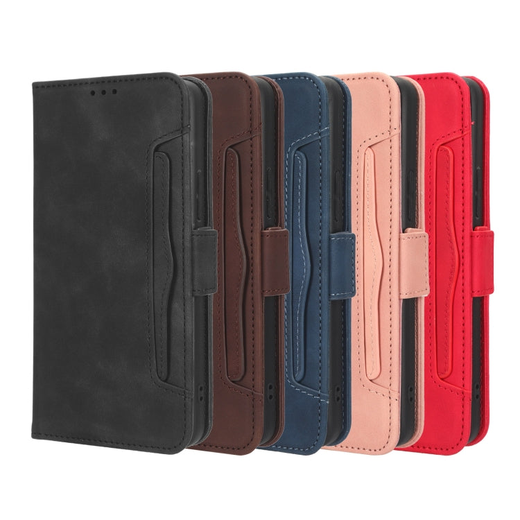 For Blackview BV5200 Skin Feel Calf Texture Card Slots Leather Phone Case(Red) - More Brand by PMC TechLife | Online Shopping South Africa | PMC TechLife | Buy Now Pay Later Mobicred