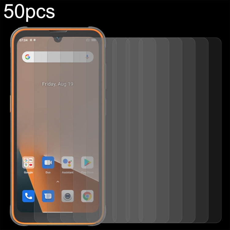 For Blackview BV5200 Pro 50pcs 0.26mm 9H 2.5D Tempered Glass Film - For Blackview by PMC TechLife | Online Shopping South Africa | PMC TechLife