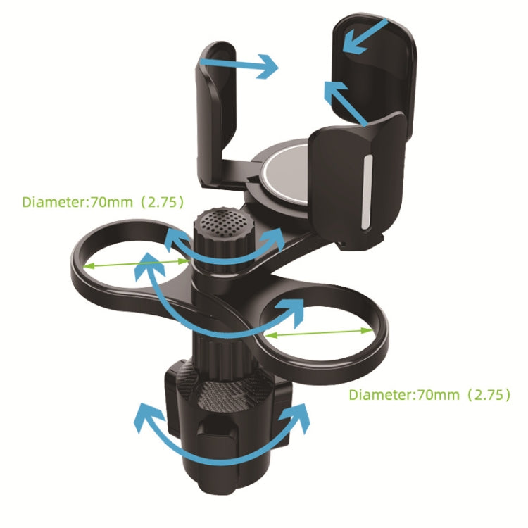 B03 Car Drink Water Cup Holder(Black) - Car Drink Holders by PMC TechLife | Online Shopping South Africa | PMC TechLife | Buy Now Pay Later Mobicred