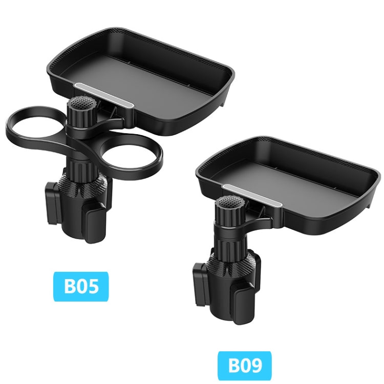 B05 Car Drink Water Cup Holder 360 Degree Rotating Dinner Plate(Black) - Car Drink Holders by PMC TechLife | Online Shopping South Africa | PMC TechLife | Buy Now Pay Later Mobicred