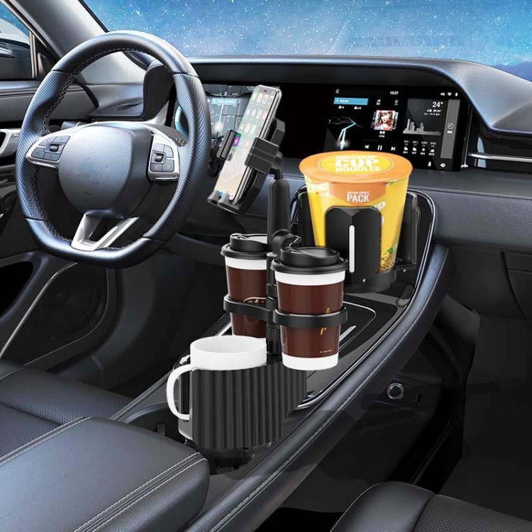 A08 Car Drink Water Cup Mobile Phone Holder(Grey) - Car Drink Holders by PMC TechLife | Online Shopping South Africa | PMC TechLife | Buy Now Pay Later Mobicred