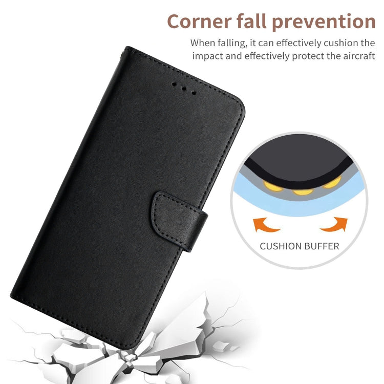 For Nokia X30 HT02 Genuine Leather Fingerprint-proof Flip Phone Case(Black) - Nokia Cases by PMC TechLife | Online Shopping South Africa | PMC TechLife | Buy Now Pay Later Mobicred