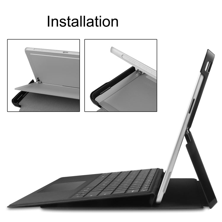 For Microsoft Surface Pro 9 Custer Painted 3-Fold Holder Leather Tablet Case(Graffiti) - Microsoft by PMC TechLife | Online Shopping South Africa | PMC TechLife | Buy Now Pay Later Mobicred