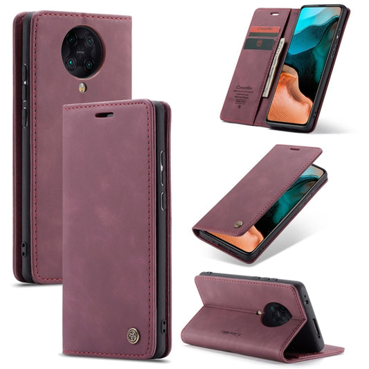 For Xiaomi Redmi K30 Pro CaseMe-013 Multifunctional Horizontal Flip Leather Case with Card Slot & Holder & Wallet(Wine Red) - Xiaomi Cases by CaseMe | Online Shopping South Africa | PMC Jewellery | Buy Now Pay Later Mobicred