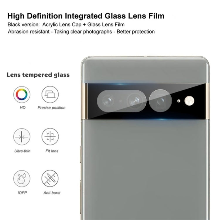 For Google Pixel 7 Pro 2pcs Full Glue Tempered Glass Full Film with 2pcs Aluminum Lens Film Set - Google Tempered Glass by PMC TechLife | Online Shopping South Africa | PMC TechLife