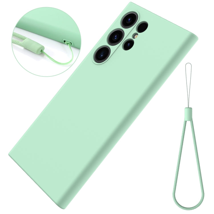 For Samsung Galaxy S24 Ultra 5G Color Liquid Silicone Phone Case(Green) - Galaxy S24 Ultra 5G Cases by PMC Jewellery | Online Shopping South Africa | PMC Jewellery