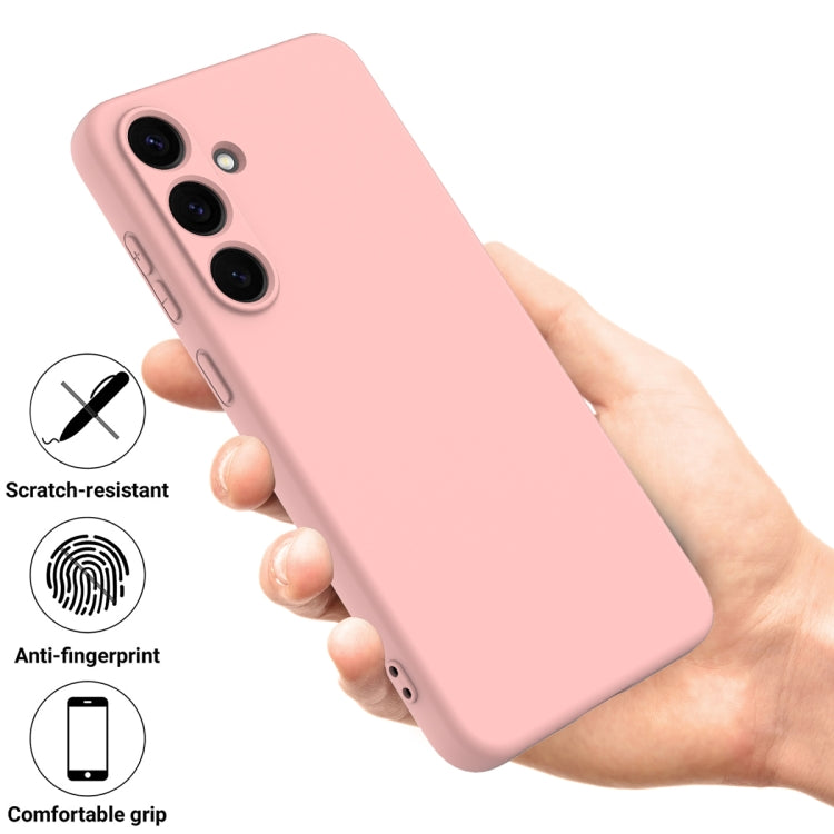 For Samsung Galaxy S25 5G Color Liquid Silicone Phone Case(Pink) - Galaxy S25 5G Cases by PMC Jewellery | Online Shopping South Africa | PMC Jewellery | Buy Now Pay Later Mobicred