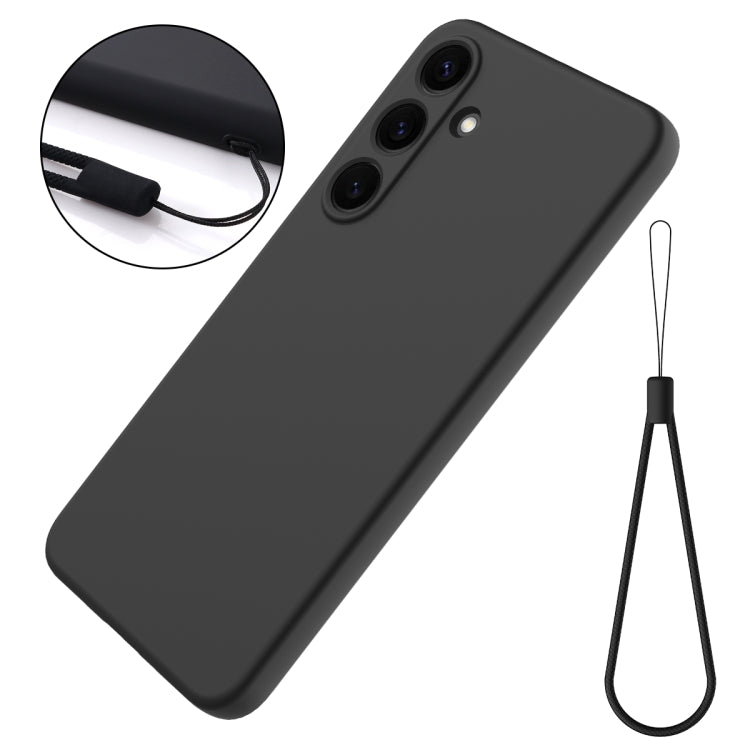 For Samsung Galaxy S25+ 5G Solid Color Liquid Silicone Dropproof Full Coverage Phone Case(Black) - free shipping - PMC Jewellery - Order now!