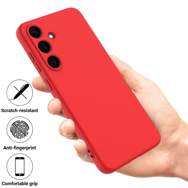 For Samsung Galaxy S25+ 5G Color Liquid Silicone Phone Case(Red) - Galaxy S25+ 5G Cases by PMC Jewellery | Online Shopping South Africa | PMC Jewellery | Buy Now Pay Later Mobicred