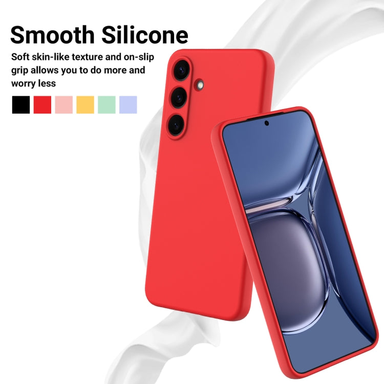 For Samsung Galaxy S25+ 5G Color Liquid Silicone Phone Case(Red) - Galaxy S25+ 5G Cases by PMC Jewellery | Online Shopping South Africa | PMC Jewellery | Buy Now Pay Later Mobicred