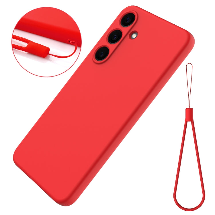 For Samsung Galaxy S25+ 5G Color Liquid Silicone Phone Case(Red) - Galaxy S25+ 5G Cases by PMC Jewellery | Online Shopping South Africa | PMC Jewellery | Buy Now Pay Later Mobicred