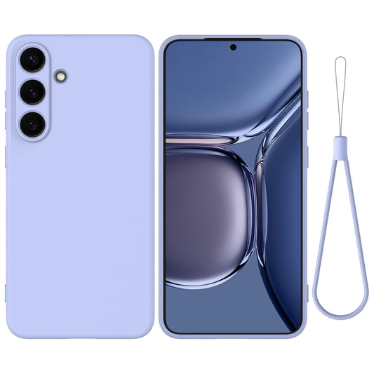 For Samsung Galaxy S25+ 5G Color Liquid Silicone Phone Case(Purple) - Galaxy S25+ 5G Cases by PMC Jewellery | Online Shopping South Africa | PMC Jewellery | Buy Now Pay Later Mobicred