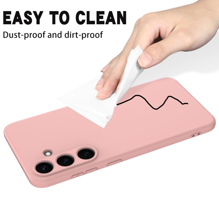 For Samsung Galaxy S25+ 5G Color Liquid Silicone Phone Case(Pink) - Galaxy S25+ 5G Cases by PMC Jewellery | Online Shopping South Africa | PMC Jewellery | Buy Now Pay Later Mobicred
