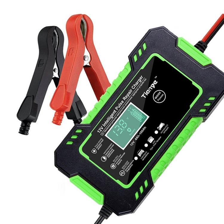 Motorcycle / Car Battery Smart Charger with LCD Screen, Plug Type:JP Plug - Battery Charger by PMC TechLife | Online Shopping South Africa | PMC TechLife | Buy Now Pay Later Mobicred