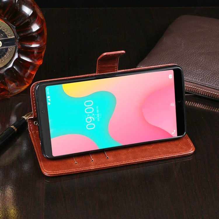 For Wiko Y60 idewei Crazy Horse Texture Horizontal Flip Leather Case with Holder & Card Slots & Wallet(Red) - More Brand by idewei | Online Shopping South Africa | PMC Jewellery | Buy Now Pay Later Mobicred