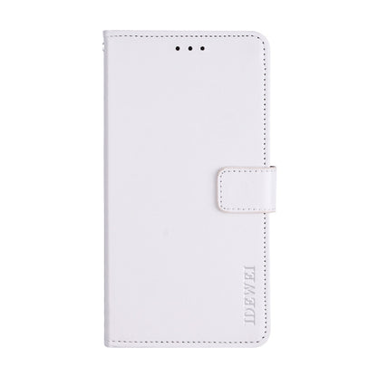 For Wiko Y60 idewei Crazy Horse Texture Horizontal Flip Leather Case with Holder & Card Slots & Wallet(White) - Wiko by idewei | Online Shopping South Africa | PMC Jewellery | Buy Now Pay Later Mobicred