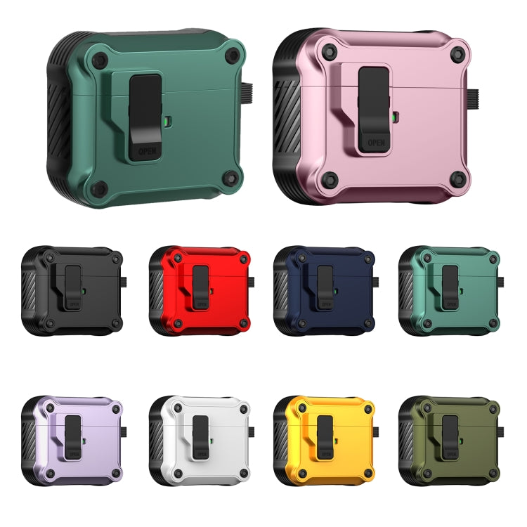 For AirPods 3 Eagle Shockproof Earphone Protective Case with Switch(Yellow) - For AirPods 3 by PMC Jewellery | Online Shopping South Africa | PMC Jewellery | Buy Now Pay Later Mobicred