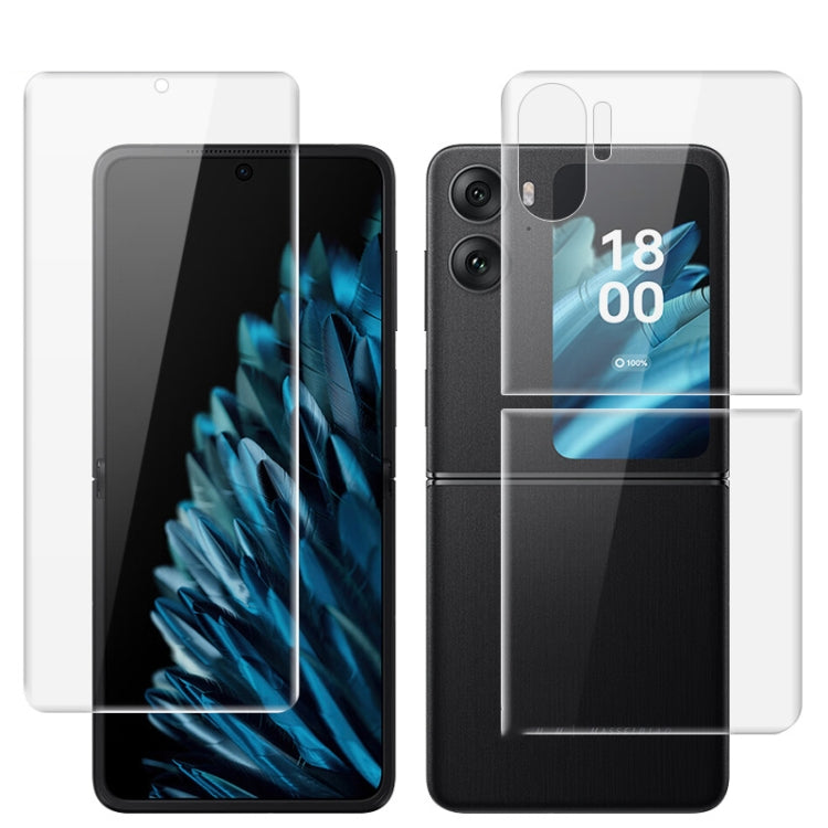 For OPPO Find N2 Flip 5G 1 Sets imak Curved Full Screen Hydrogel Film (Screen+Back) - Find N2 Flip Tempered Glass by imak | Online Shopping South Africa | PMC Jewellery | Buy Now Pay Later Mobicred