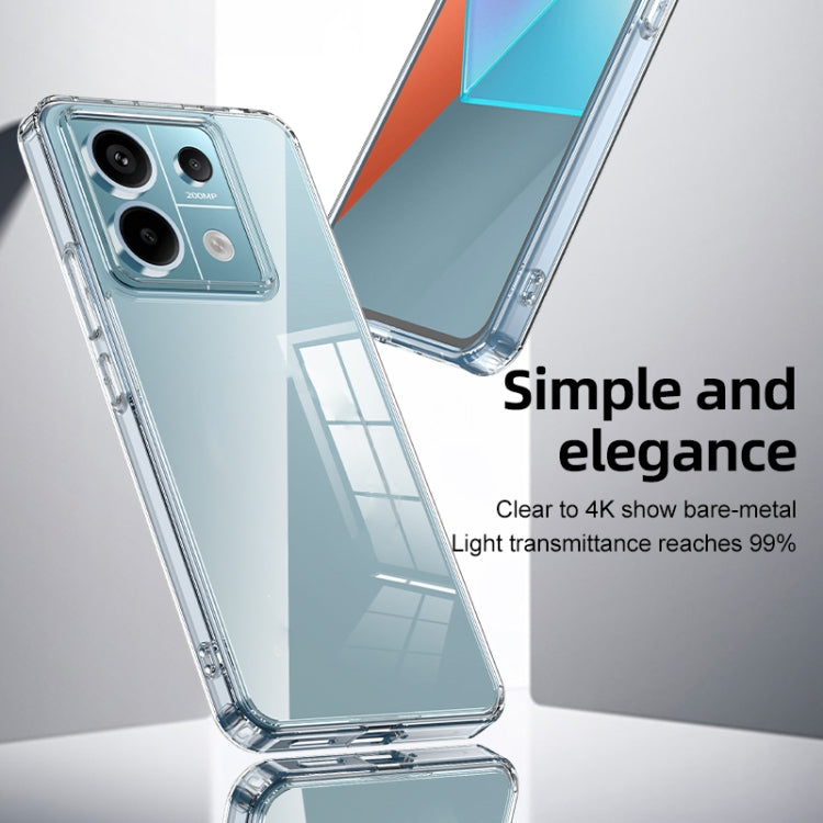 For Xiaomi Redmi Note 13 Pro Armor Clear TPU Hard PC Phone Case(Matte Black) - Note 13 Pro Cases by PMC TechLife | Online Shopping South Africa | PMC TechLife | Buy Now Pay Later Mobicred