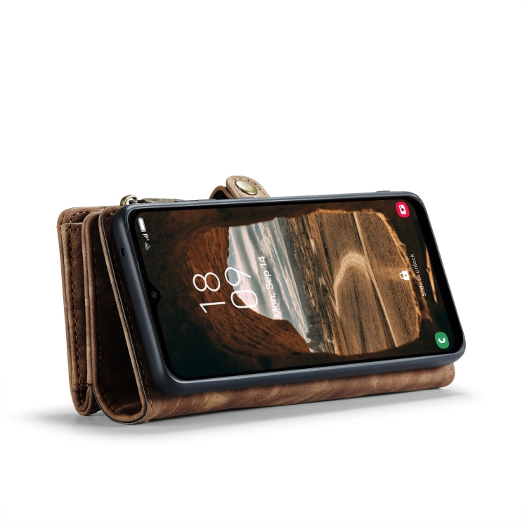 For Samsung Galaxy A14 5G CaseMe 008 Detachable Multifunctional Leather Phone Case(Brown) - Galaxy Phone Cases by CaseMe | Online Shopping South Africa | PMC Jewellery | Buy Now Pay Later Mobicred