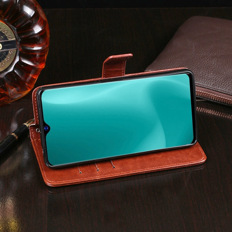 For Blackview A60 idewei Crazy Horse Texture Horizontal Flip Leather Case with Holder & Card Slots & Wallet(Black) - More Brand by idewei | Online Shopping South Africa | PMC TechLife | Buy Now Pay Later Mobicred