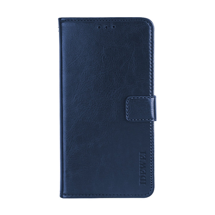 For Blackview A60 idewei Crazy Horse Texture Horizontal Flip Leather Case with Holder & Card Slots & Wallet(Dark Blue) - More Brand by idewei | Online Shopping South Africa | PMC Jewellery