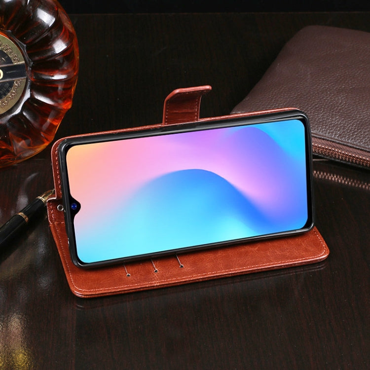 For Blackview A60 Pro idewei Crazy Horse Texture Horizontal Flip Leather Case with Holder & Card Slots & Wallet(Brown) - free shipping - PMC TechLife - Order now!