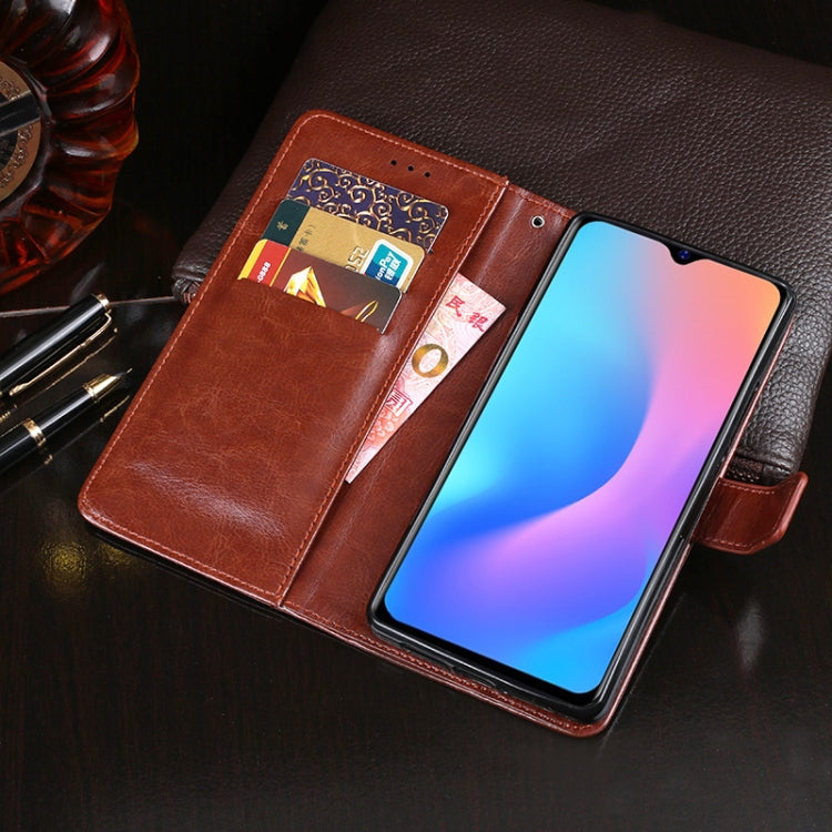 For Blackview A60 Pro idewei Crazy Horse Texture Horizontal Flip Leather Case with Holder & Card Slots & Wallet(Brown) - free shipping - PMC TechLife - Order now!