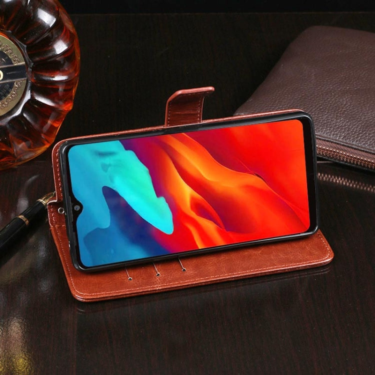 For Blackview A80 Pro idewei Crazy Horse Texture Horizontal Flip Leather Case with Holder & Card Slots & Wallet(Brown) - More Brand by idewei | Online Shopping South Africa | PMC TechLife | Buy Now Pay Later Mobicred