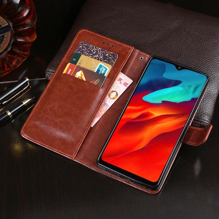 For Blackview A80 Pro idewei Crazy Horse Texture Horizontal Flip Leather Case with Holder & Card Slots & Wallet(Red) - free shipping - PMC TechLife - Order now!