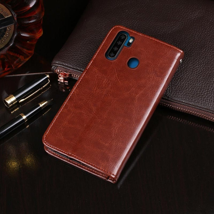 For Blackview A80 Pro idewei Crazy Horse Texture Horizontal Flip Leather Case with Holder & Card Slots & Wallet(Sky Blue) - More Brand by idewei | Online Shopping South Africa | PMC TechLife | Buy Now Pay Later Mobicred