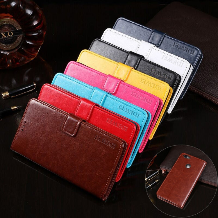 For Blackview R7 idewei Crazy Horse Texture Horizontal Flip Leather Case with Holder & Card Slots & Wallet(Red) - More Brand by idewei | Online Shopping South Africa | PMC TechLife | Buy Now Pay Later Mobicred