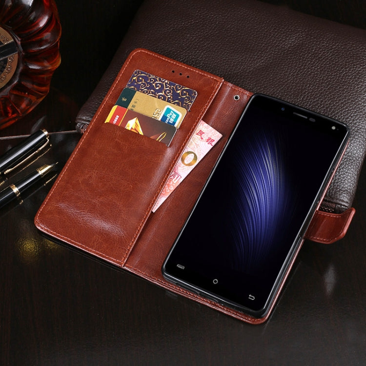 For Cubot Rainbow 2 idewei Crazy Horse Texture Horizontal Flip Leather Case with Holder & Card Slots & Wallet(Rose Red) - free shipping - PMC Jewellery - Order now!