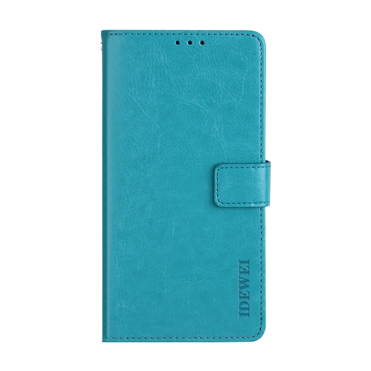 For Doogee X55 idewei  Crazy Horse Texture Horizontal Flip Leather Case with Holder & Card Slots & Wallet(Sky Blue) - More Brand by idewei | Online Shopping South Africa | PMC TechLife | Buy Now Pay Later Mobicred