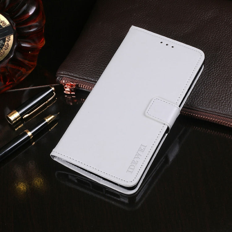 For Doogee X55 idewei  Crazy Horse Texture Horizontal Flip Leather Case with Holder & Card Slots & Wallet(White) - More Brand by idewei | Online Shopping South Africa | PMC TechLife | Buy Now Pay Later Mobicred