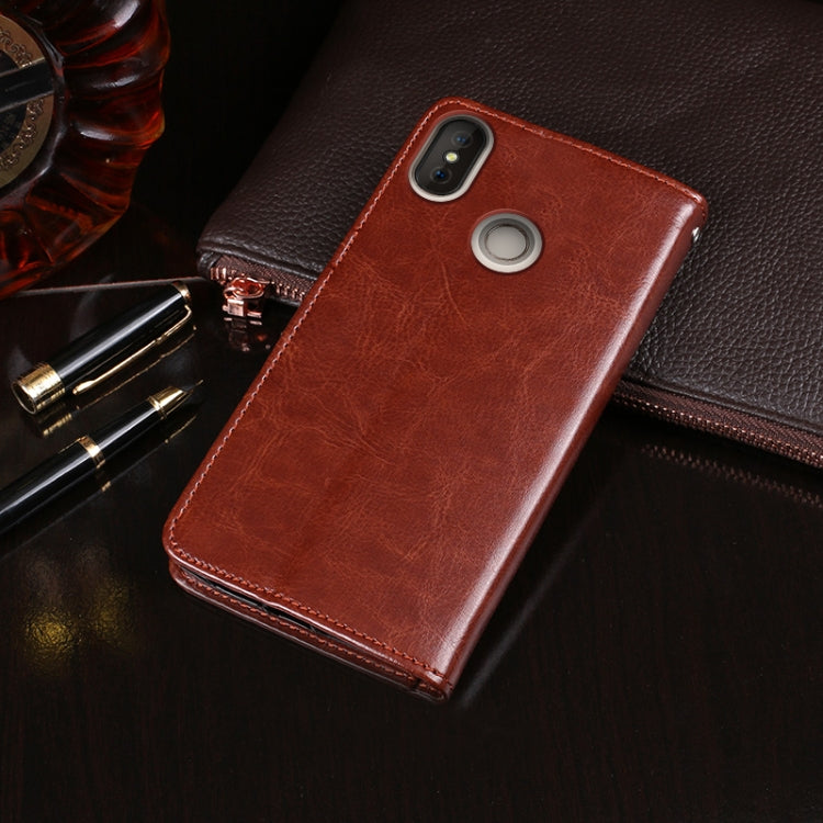 For Doogee X70 idewei  Crazy Horse Texture Horizontal Flip Leather Case with Holder & Card Slots & Wallet(Sky Blue) - More Brand by idewei | Online Shopping South Africa | PMC TechLife | Buy Now Pay Later Mobicred