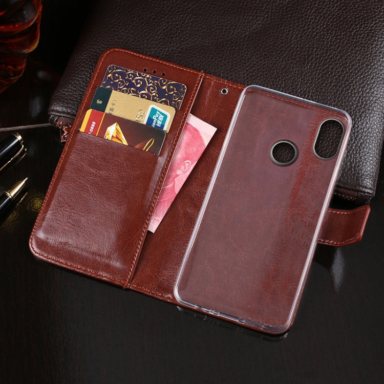 For Doogee X70 idewei  Crazy Horse Texture Horizontal Flip Leather Case with Holder & Card Slots & Wallet(Sky Blue) - More Brand by idewei | Online Shopping South Africa | PMC TechLife | Buy Now Pay Later Mobicred