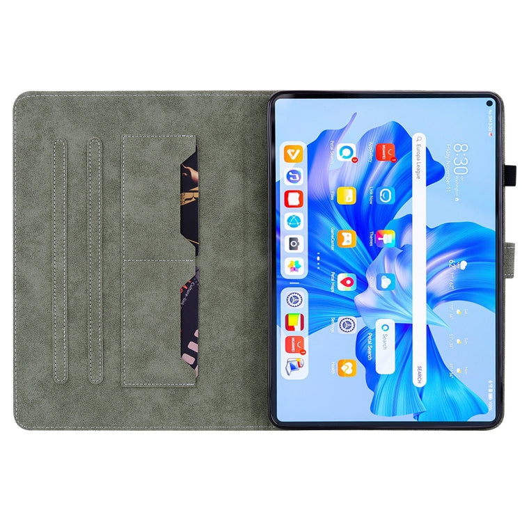 For Huawei MatePad Pro 11 2022 Tiger Pattern Flip Leather Tablet Case(Purple) - Huawei by PMC TechLife | Online Shopping South Africa | PMC TechLife | Buy Now Pay Later Mobicred