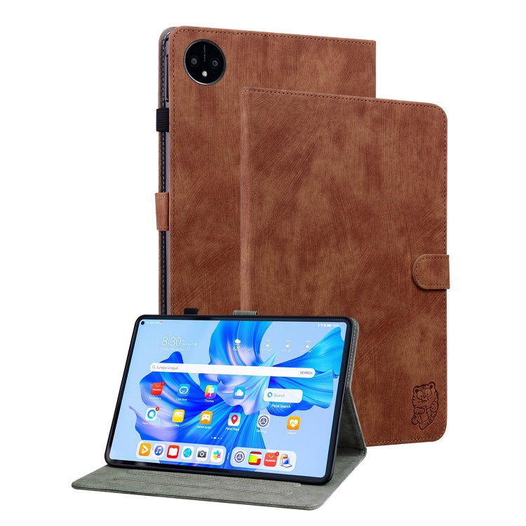 For Huawei MatePad Pro 11 2022 Tiger Pattern Flip Leather Tablet Case(Brown) - Huawei by PMC TechLife | Online Shopping South Africa | PMC TechLife | Buy Now Pay Later Mobicred