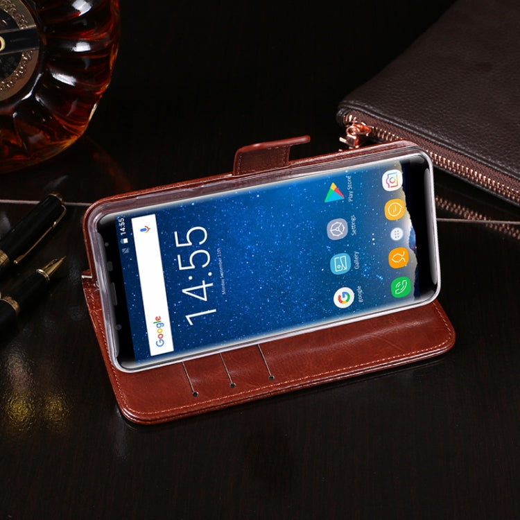 For Oukitel K5000 idewei  Crazy Horse Texture Horizontal Flip Leather Case with Holder & Card Slots & Wallet(Red) - free shipping - PMC Jewellery - Order now!