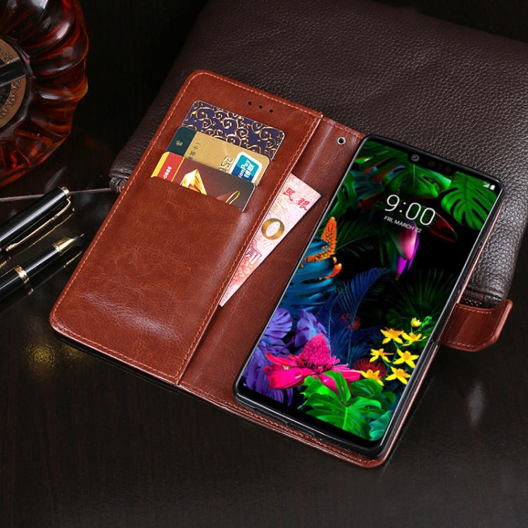 For LG G8 ThinQ idewei Crazy Horse Texture Horizontal Flip Leather Case with Holder & Card Slots & Wallet(Sky Blue) - LG Cases by idewei | Online Shopping South Africa | PMC Jewellery | Buy Now Pay Later Mobicred