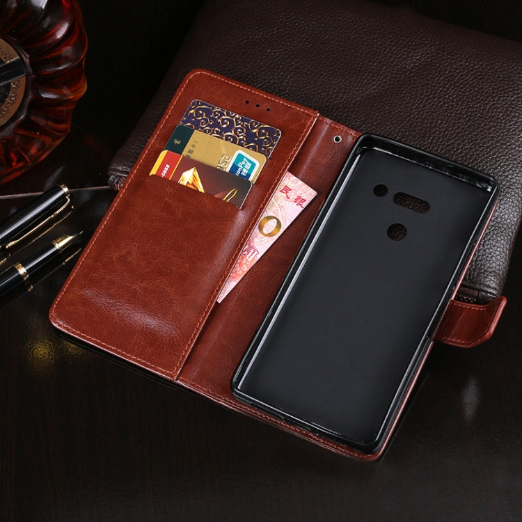 For LG G8 ThinQ idewei Crazy Horse Texture Horizontal Flip Leather Case with Holder & Card Slots & Wallet(Dark Blue) - LG by idewei | Online Shopping South Africa | PMC Jewellery | Buy Now Pay Later Mobicred