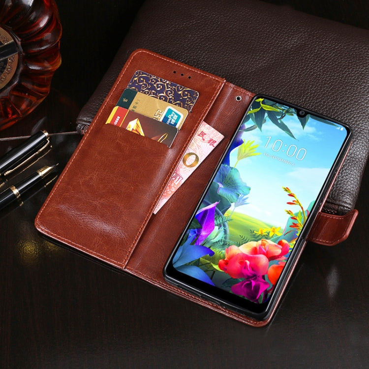 For LG K40S idewei Crazy Horse Texture Horizontal Flip Leather Case with Holder & Card Slots & Wallet(White) - LG Cases by idewei | Online Shopping South Africa | PMC Jewellery | Buy Now Pay Later Mobicred